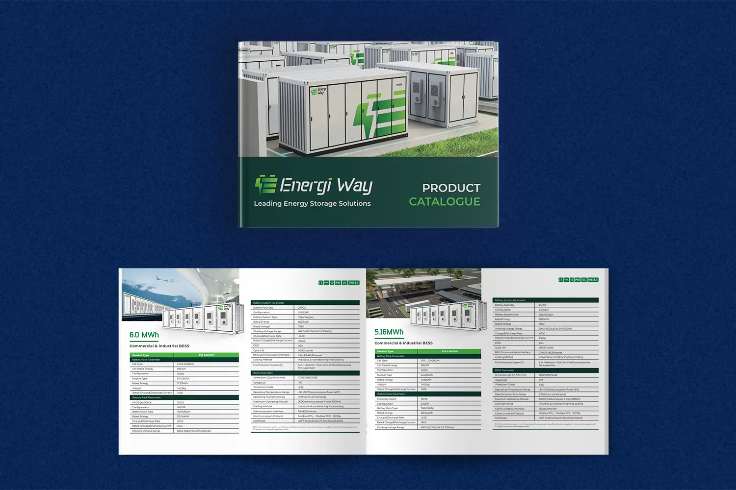 Professional corporate profile design for Energi Way Sdn Bhd Catalogues